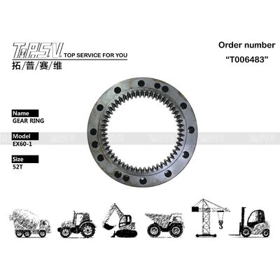 EX60-1 Swing dell'anello interno dell'ingranaggio dell'escavatore Acciaio 2024937 per la riparazione di macchine